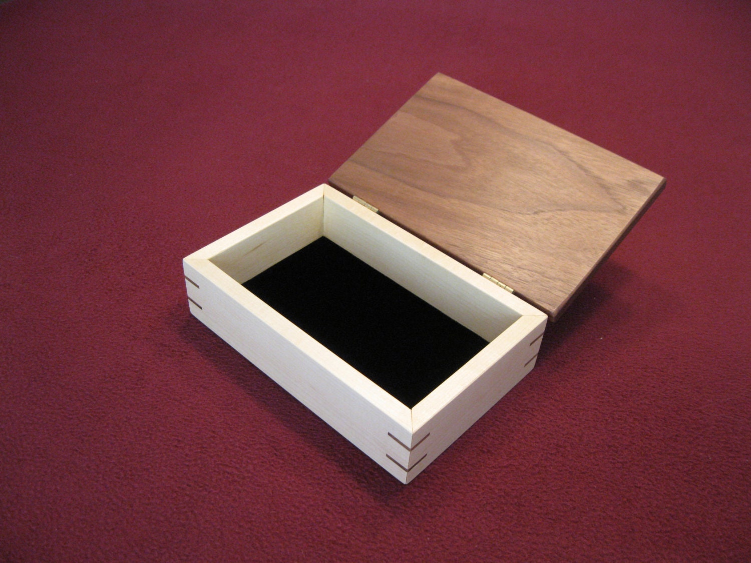 Handcrafted Wooden Box Keepsake Box Jewelry by DavidsFineWoodcraft