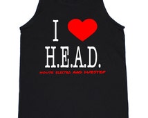 Love HEAD House Electro and Dubst ep Tank Top ...