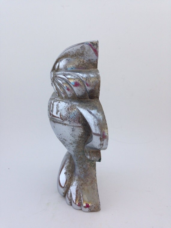 Heil cat chrome hood ornament garbage truck chrome hood