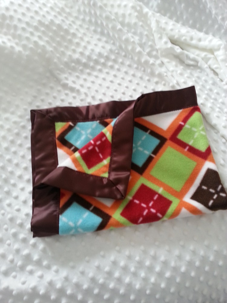 Argyle baby blanket by KeeleysKiss on Etsy