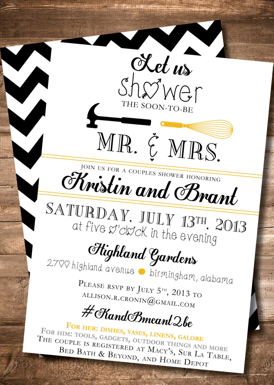 Couples Shower Invitation Wording Ideas 1