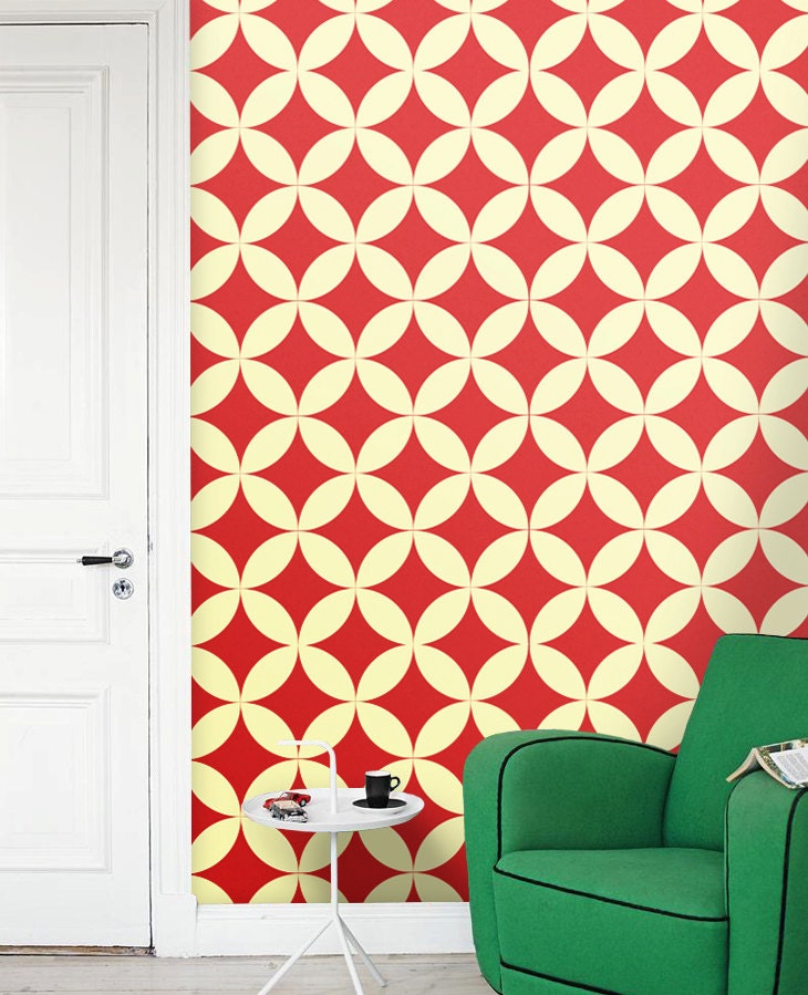 Removable self-adhesive modern vinyl Wallpaper wall sticker