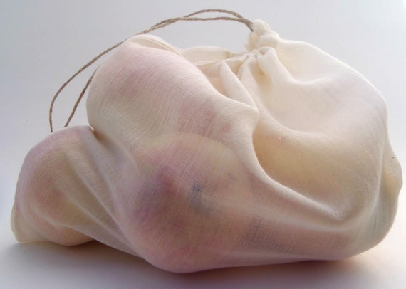 reusable organic cotton produce bags