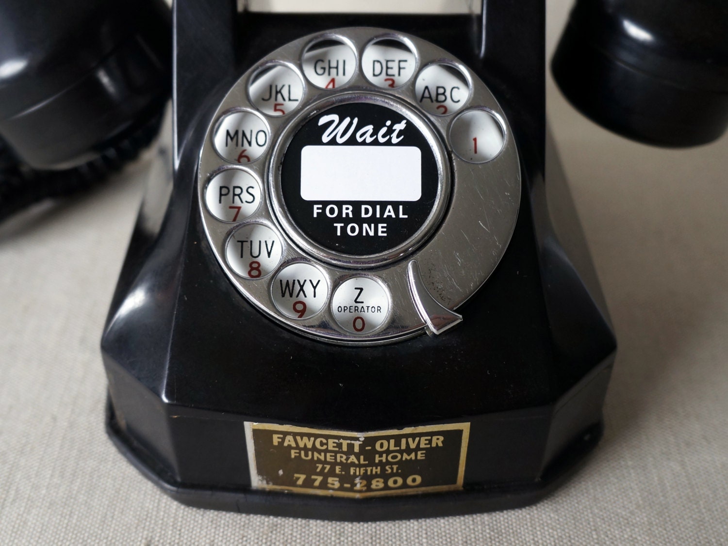 Années 1940 antique BAKELITE téléphone à cadran par VintagePoacher