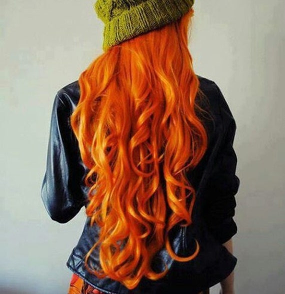 Items similar to HAIR CHALK: Dark Orange // Temporary Hair ...