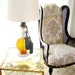 Lewittes Cane Wing Chair Vintage