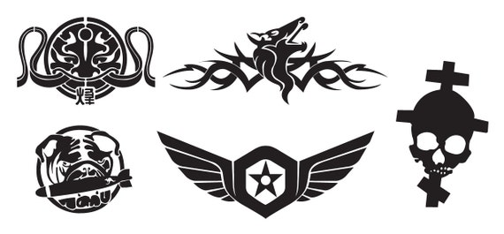 Items similar to Pacific Rim Jager logos vinyl decals on Etsy