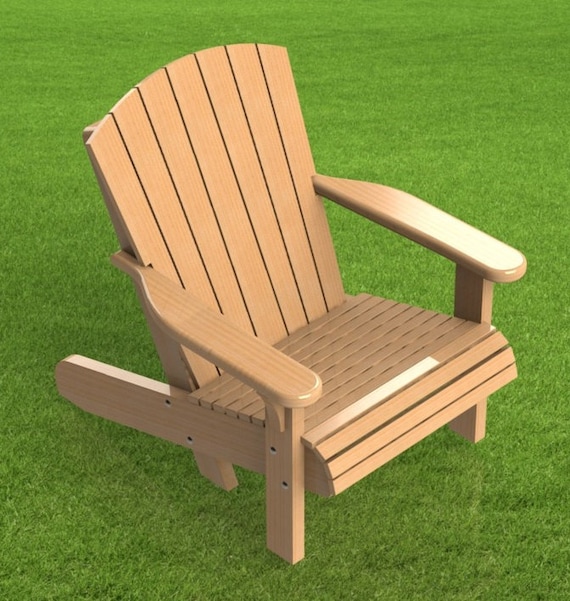 Adirondack Style Lawn Chair Building Plans by SandmannSpecialties