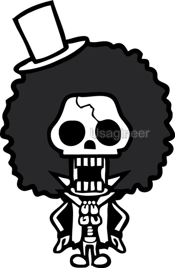 Items similar to brook chibi Macbook Decal Vinyl Sticker Laptop Windows ...