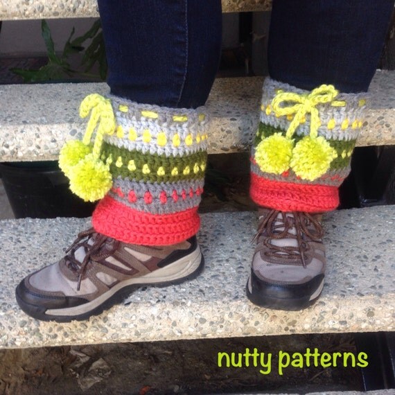 Crochet Pattern Track Boot Cuffs & Leg Warmers by ...