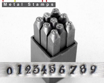 Jeanie Number Stamping Kt 4mm ImpressArt Metal Stamp Set, For Stamping 