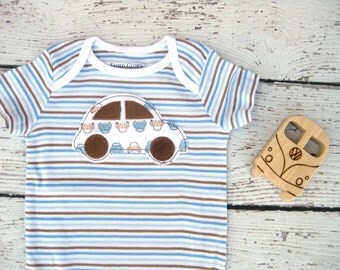 Items similar to Appliqued Car Onesie on Etsy