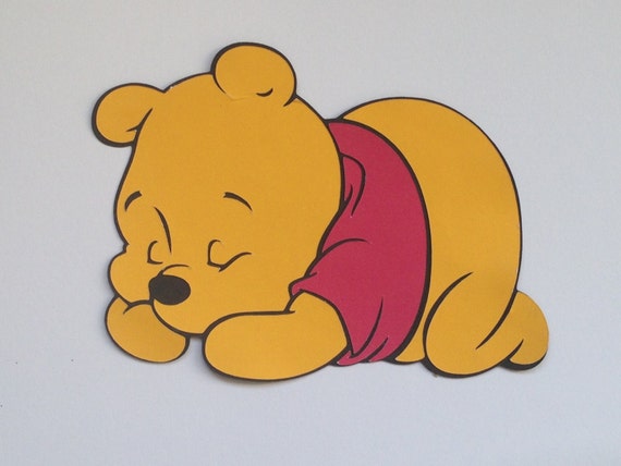 sleeping winnie the pooh plush