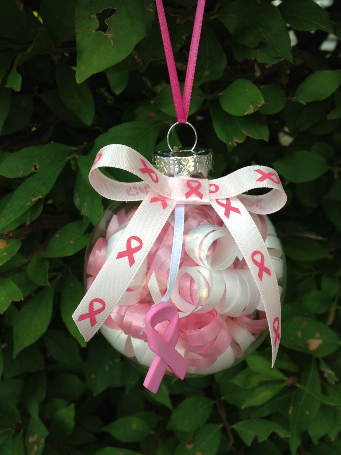 Handmade Breast Cancer Awareness Christmas by kuteKrazyKreations
