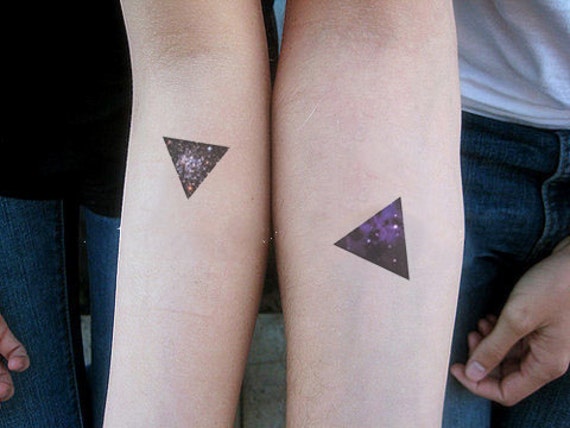 inknart temporary tattoo 2pcs outerspace triangle by inknart inknart temporary tattoo 2pcs outerspace triangle by inknart