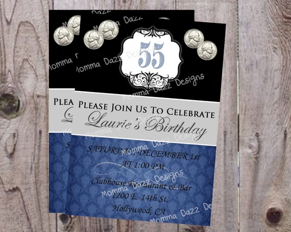 55Th Birthday Party Invitations 10