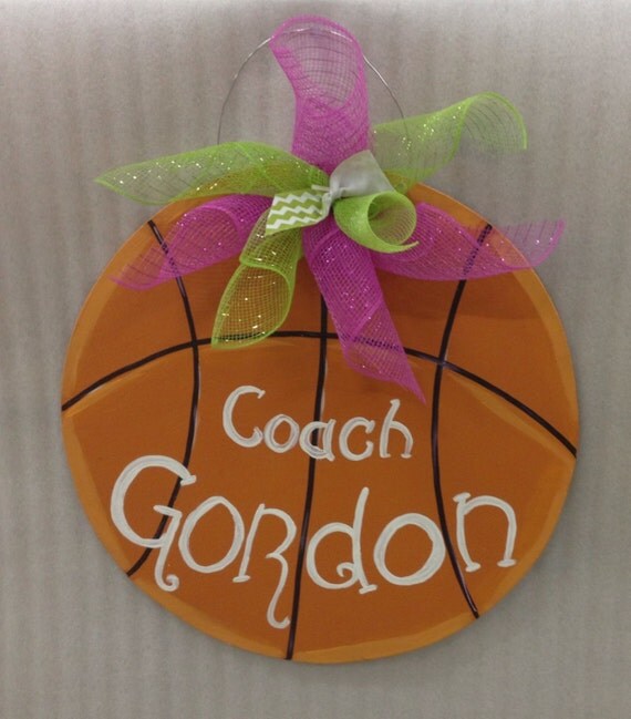 Items similar to basketball door hanger, sports door hanger, wooden