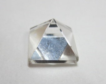 8 mm PYRAMID Natural CRYSTAL pyramid cabochon have lots of gorgeous..... AAA quality beautiful white color