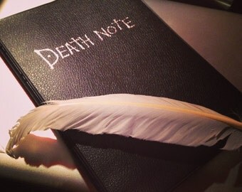 Death Note Notebook set of 2 pieces with feather pen Cosplay