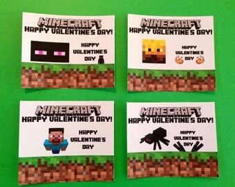 Popular items for minecraft valentine on Etsy