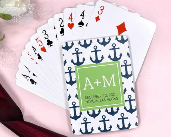 Unqiue wedding playing cards favors by WeddingPrinterStudio