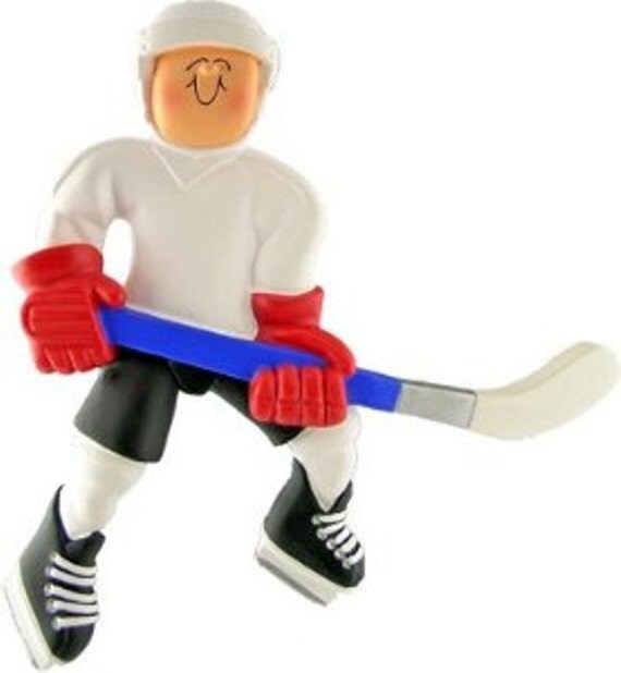 Hockey Player Ornament Christmas Tree by TopRatedOrnaments on Etsy