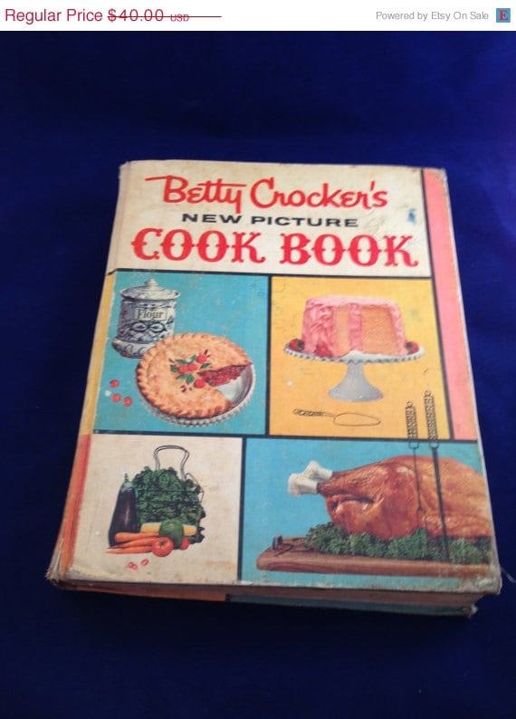 On Sale Vintage 1961 Betty Crocker New Picture Cookbook. Hardcover. 1st Edition