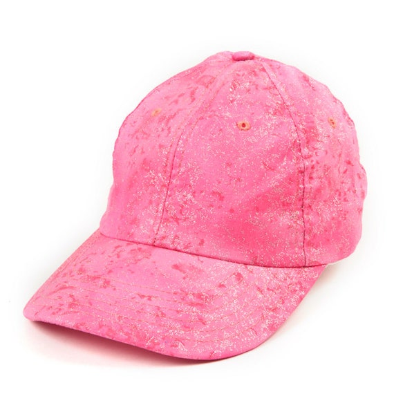 Items similar to Womens Baseball Cap | Pink Sparkle Womens Baseball Cap ...