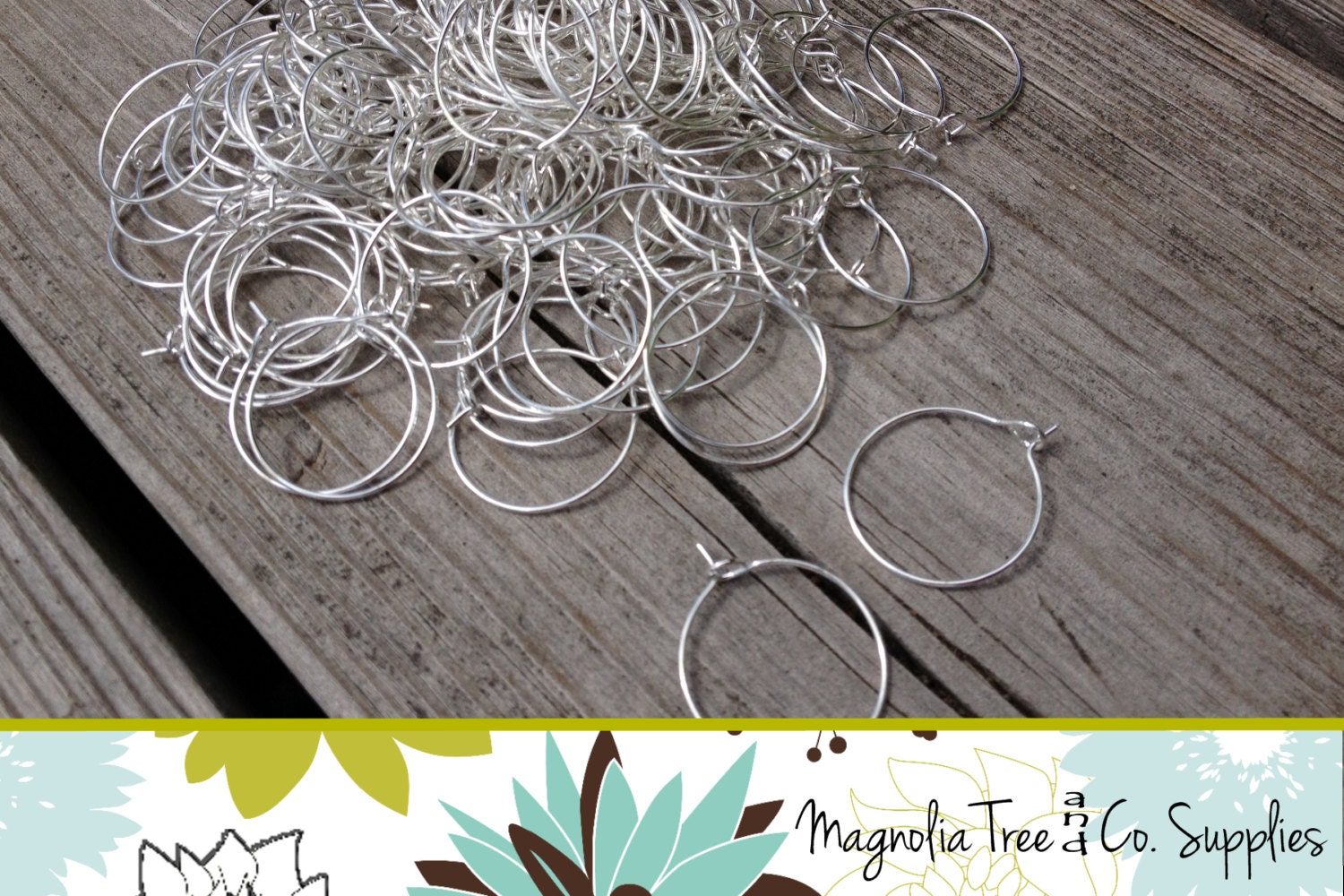 Wine Rings BULK 100 pcs DIY Silver Plated Wine Glass Charm