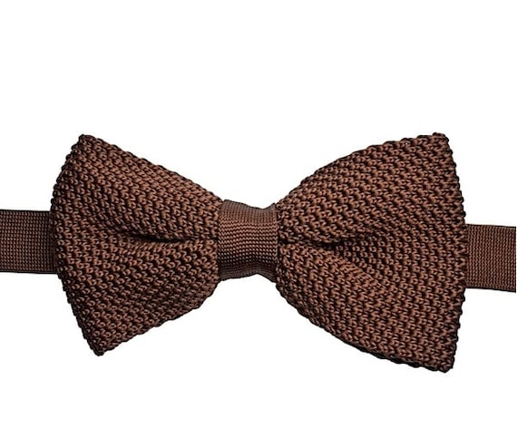 mens brown bow tie