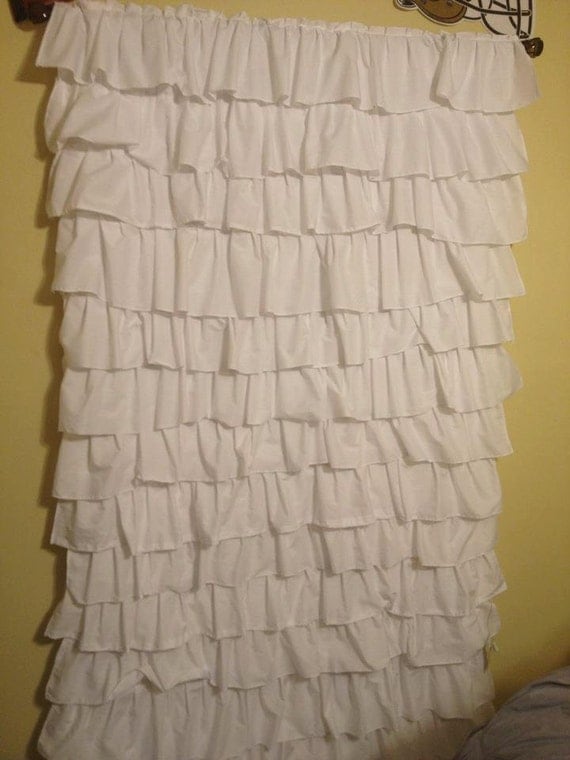 Custom Waterfall Curtain Panel or Shower Curtain by SewTheatrical