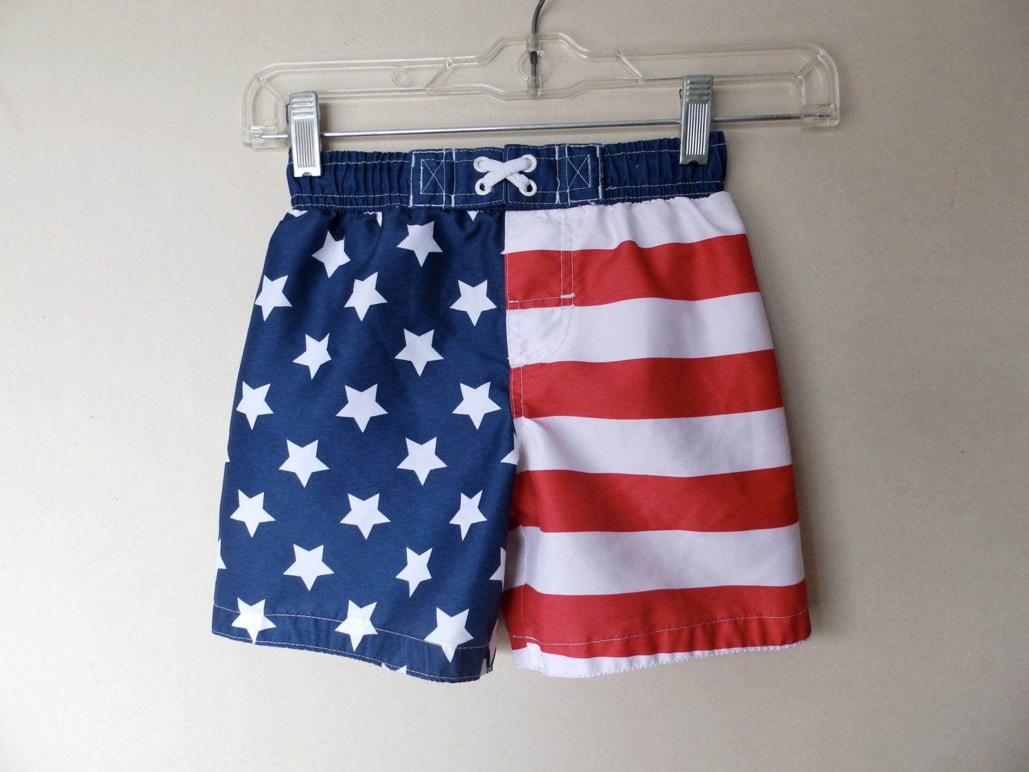 Boys American Flag Swim Trunks size 4T