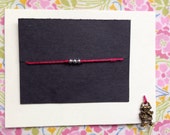 3 wishes friendship bracelet adjustable beaded