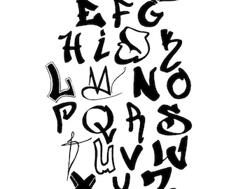 graffiti alphabet letters a z styles