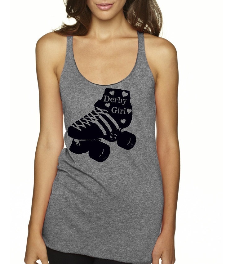 Roller Derby Tank Top Roller Skate Shirts Womens Clothing