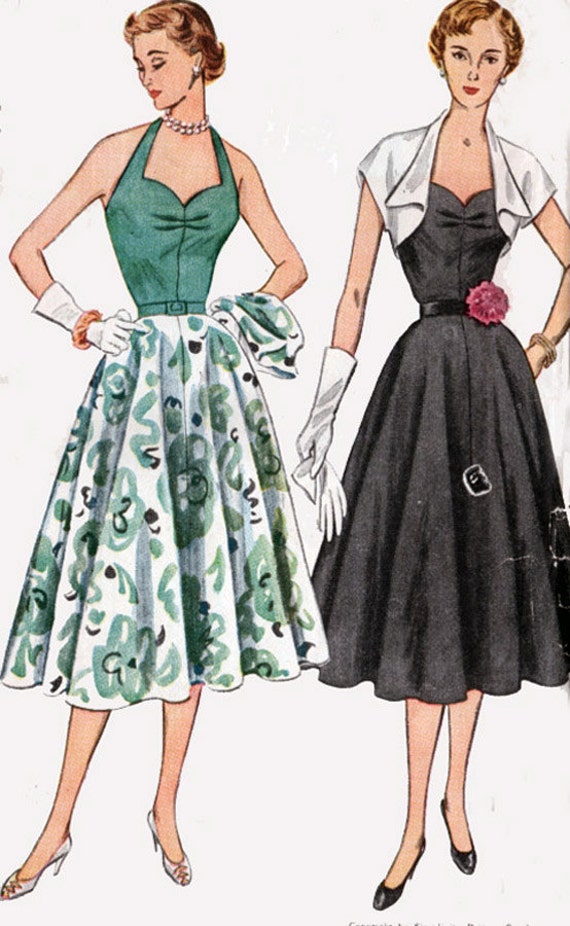 1950s Vintage Sewing Pattern Simplicity 3575 ROCKABILLY Glam