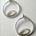 Sterling Silver Hoop Earrings, Small Autumn Hoops