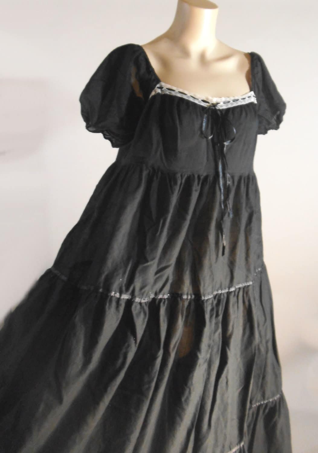 black nightie cotton