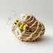 Mini Pine Needle Bee Skep Mini with Frazzled Bee