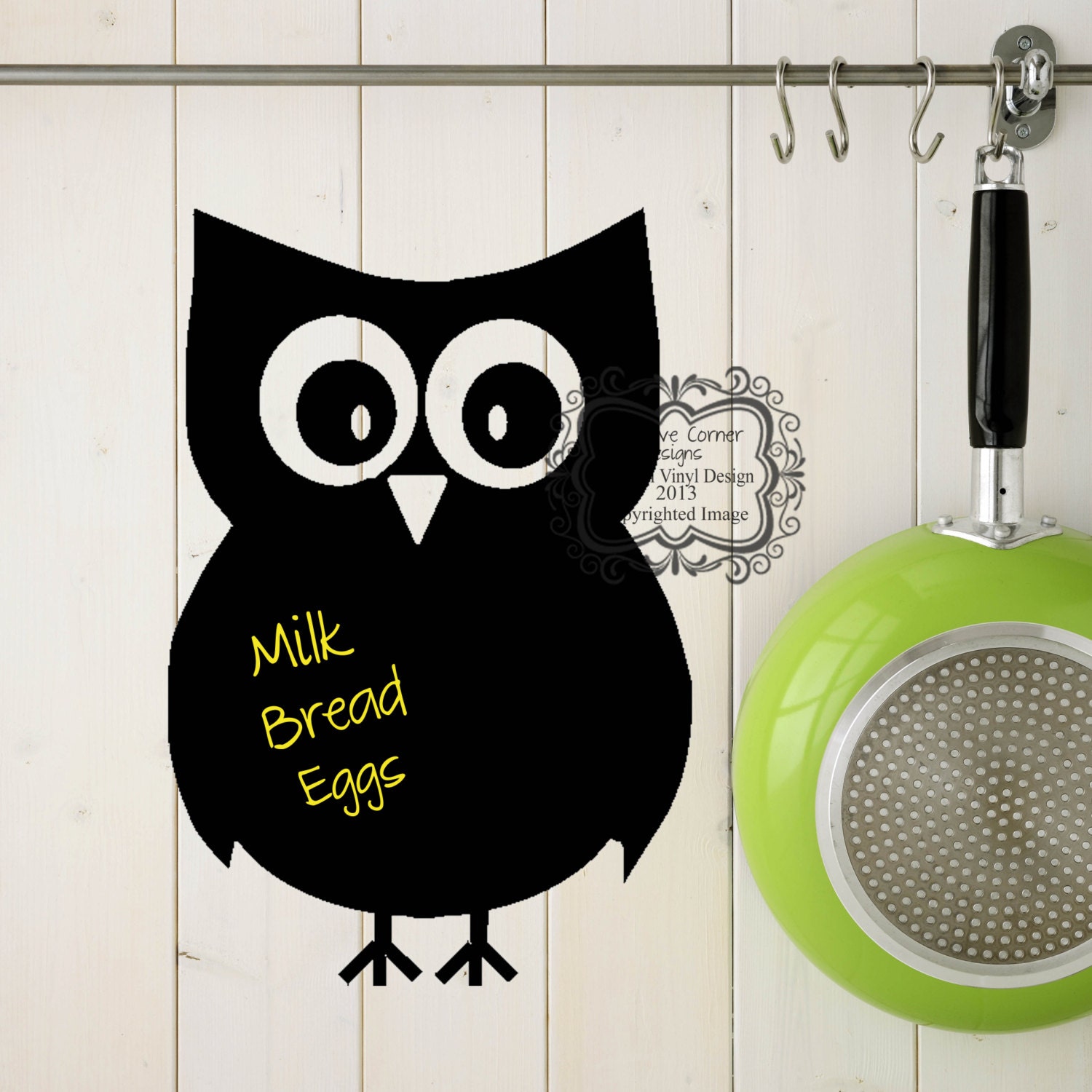 Chalkboard Owl Vinyl Decal by KreativeCorner on Etsy