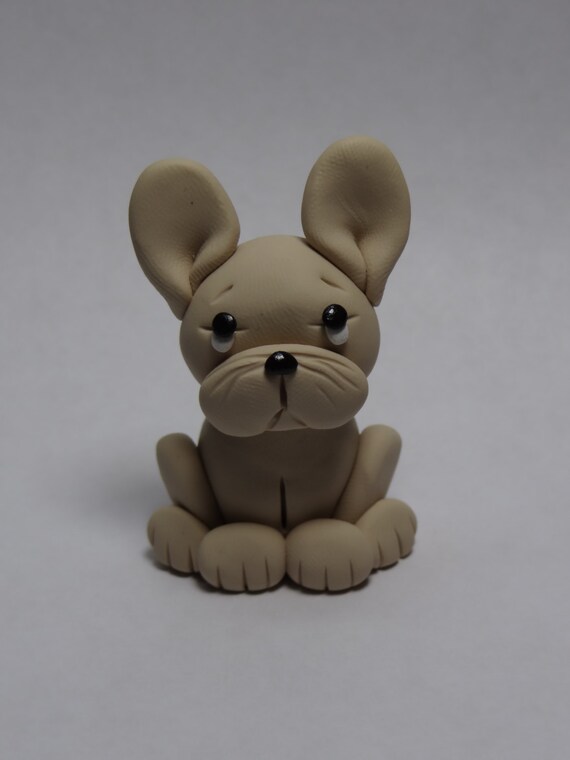 Items similar to French Bulldog Clay Figurine on Etsy
