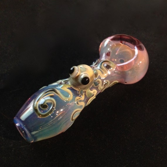 Octopus Critter Hand Blown Glass Pipe by BoGlass on Etsy