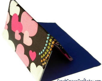 Gift Card Holder, Credit Card Wallet, Business Card Holder, Card Wallet - Chocolate Pink Hearts