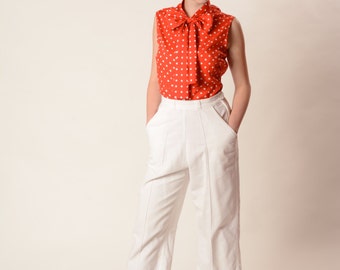 Vintage 1950s White Stag Pants - Pedal Pushers - Rockabilly Fashions