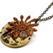 Steampunk Necklace, Flower, Steampunk Pendant