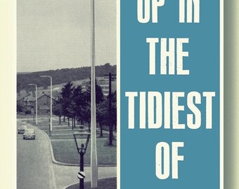 The Lucksmiths Untidy Towns inspired Art Print