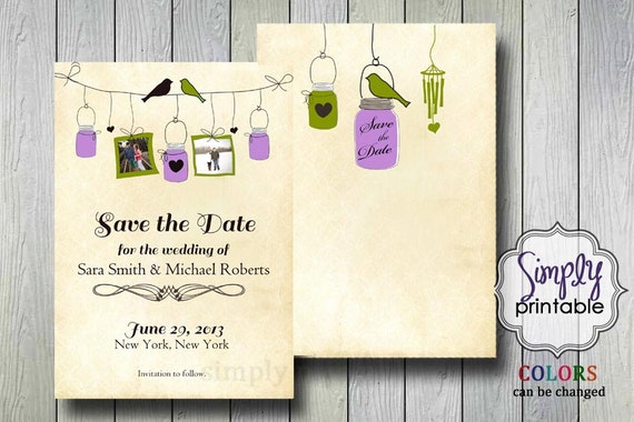 Save the Date Rustic Style Il_570xn