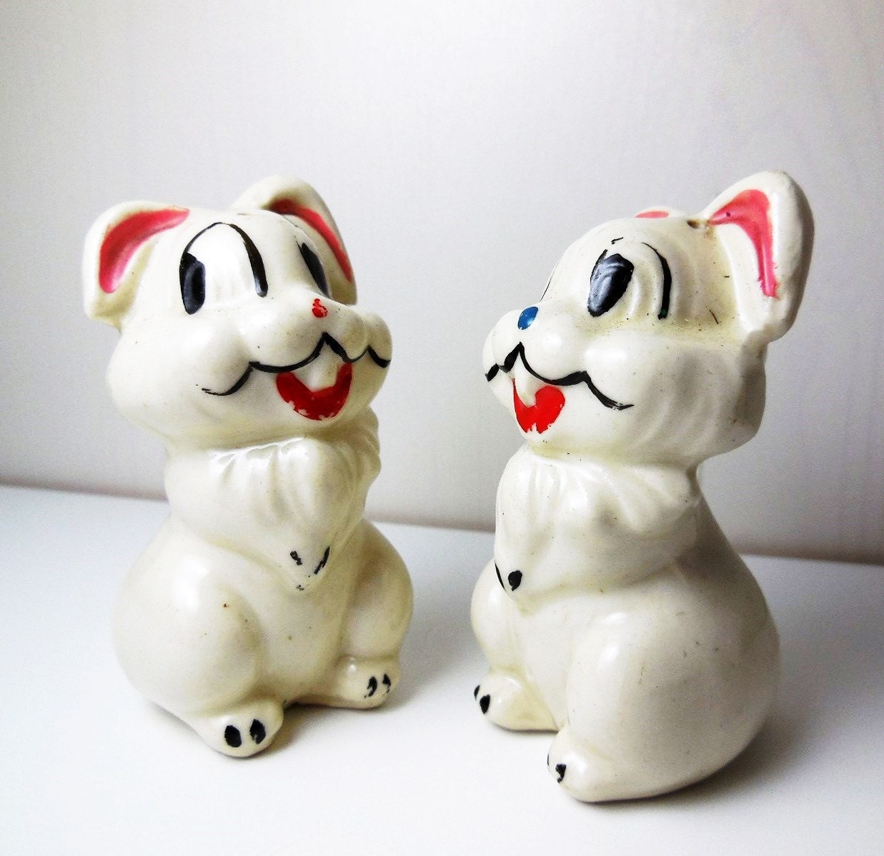 Thumper Rabbit Salt and Pepper Shakers Vintage 1950's