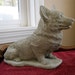 cement corgi statue