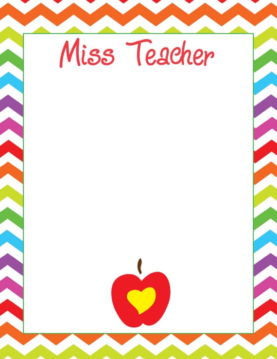 Teacher Notepads / Personalized Notepads / by SouthernCharmPaper